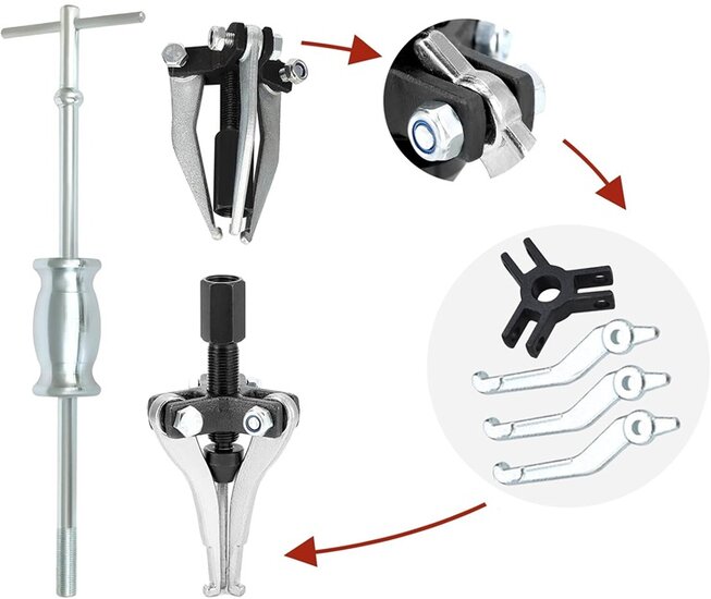 binnenlagertrekker - universele lager slagtrekker - wiellagertrekker - kogellager slag trekker