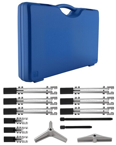 lagertrekker - binnenlager trekker - buitenlagertrekker - poelietrekker - pulley trekset 12 delig