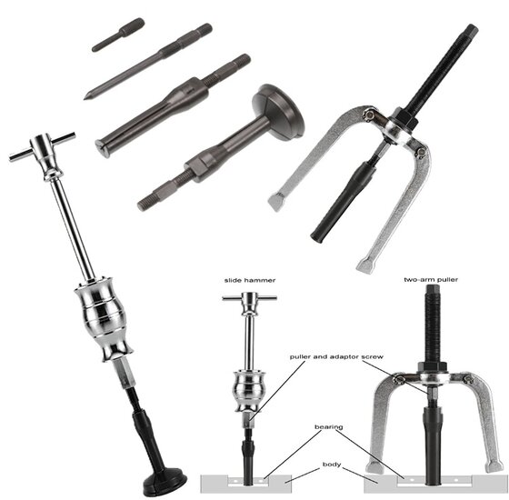 binnenlager trekker - 16 delig - poelietrekker - puller - poelie trekker - lagertrekker - pulley trekset&nbsp;