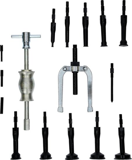 binnenlager trekker - 16 delig - poelietrekker - puller - poelie trekker - lagertrekker - pulley trekset&nbsp;