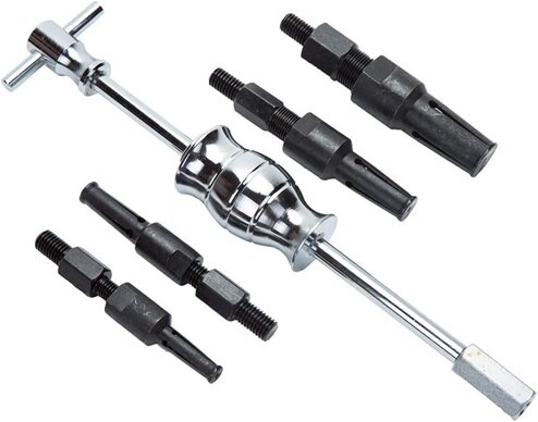 binnenlagertrekker 5 delig - wiellagertrekker - bearing puller - kogellagertekker - slagtrekker