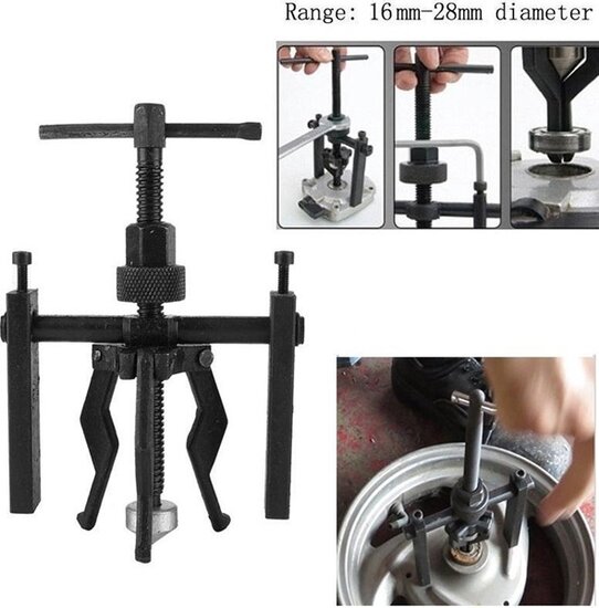 binnenlagertrekker - 12mm tot 38mm - intern - poelietrekker - 3 armige lager trekker - kogellager trekker&nbsp;