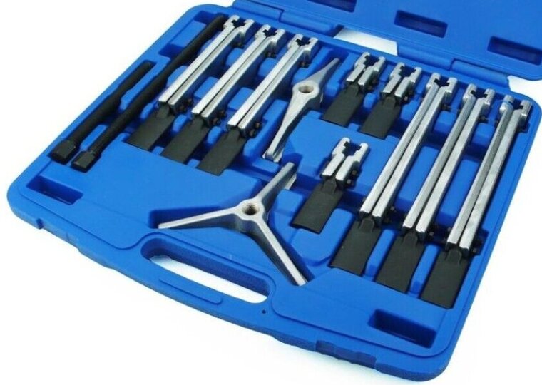 lagertrekker - binnenlager trekker - buitenlagertrekker - poelietrekker - pulley trekset 12 delig