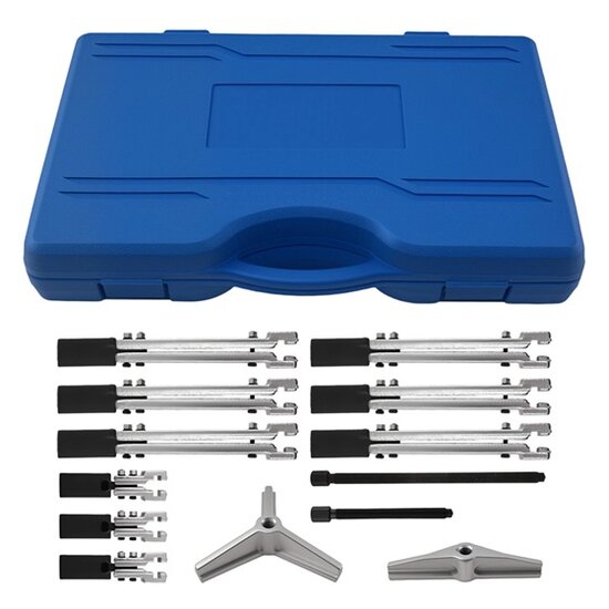 lagertrekker - binnenlager trekker - buitenlagertrekker - poelietrekker - pulley trekset 12 delig