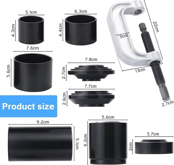 suv kogelgewricht trekker - ford - jeep - dodge&nbsp;- persbussen - lagerdruk set - fusee demontage set