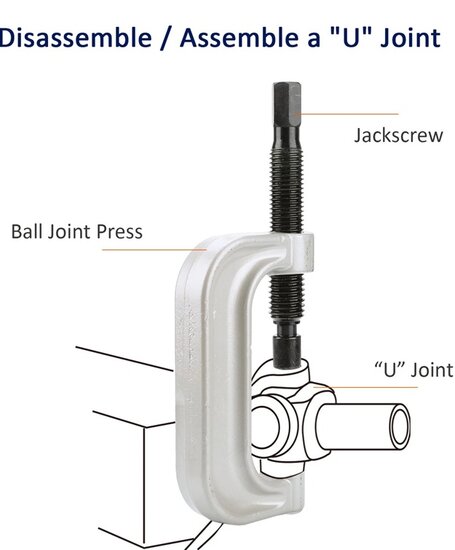 suv kogelgewricht trekker - ford - jeep - dodge&nbsp;- persbussen - lagerdruk set - fusee demontage set