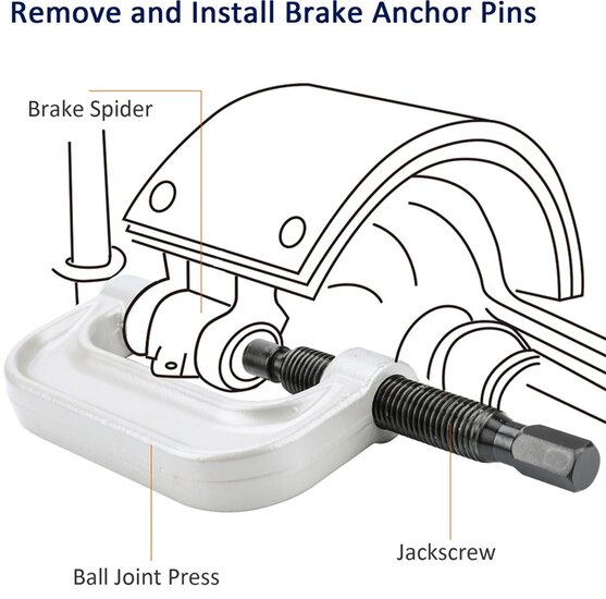 suv kogelgewricht trekker - ford - jeep - dodge&nbsp;- persbussen - lagerdruk set - fusee demontage set