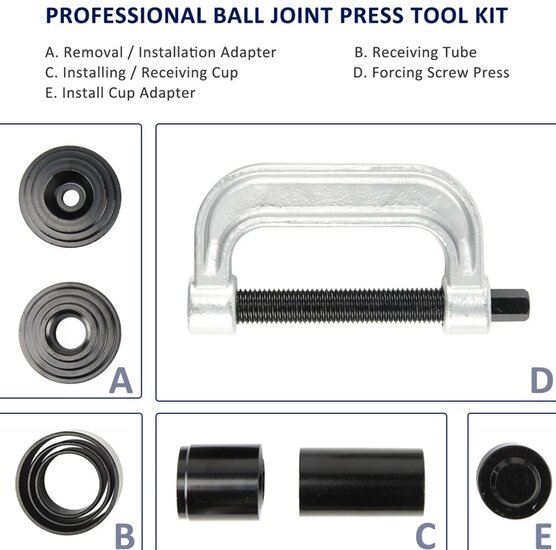 suv kogelgewricht trekker - ford - jeep - dodge&nbsp;- persbussen - lagerdruk set - fusee demontage set
