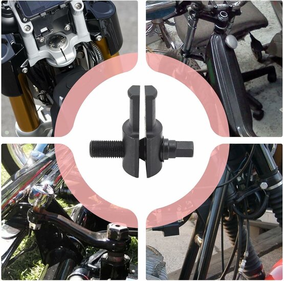 motorfiets lagerring demontage set - lagertrekker - stuurpenlager gereedschap - lager ring stuurkop demontager - stuurpen geree