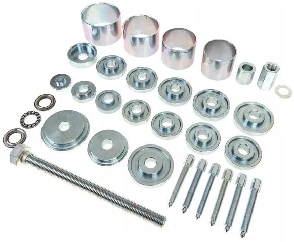 wiellager montage en demontage set - 34 delige persschijven - drukschijven&nbsp;&nbsp;- universele lager montage - lagerada