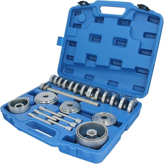 wiellager montage en demontage set - 34 delige persschijven - drukschijven&nbsp;&nbsp;- universele lager montage - lagerada