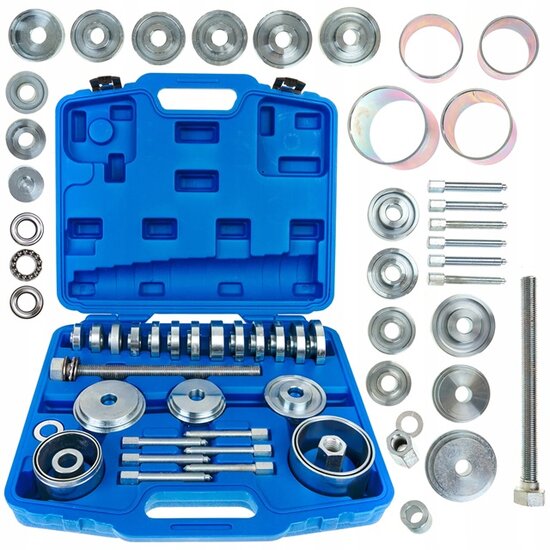 wiellager montage en demontage set - 34 delige persschijven - drukschijven&nbsp;&nbsp;- universele lager montage - lagerada