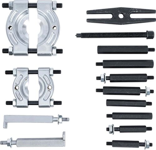 lagertrekker set 14 delig - lagerschaalset - pulley trekker - poelietrekker - naaftrekker - tandwieltrekset 