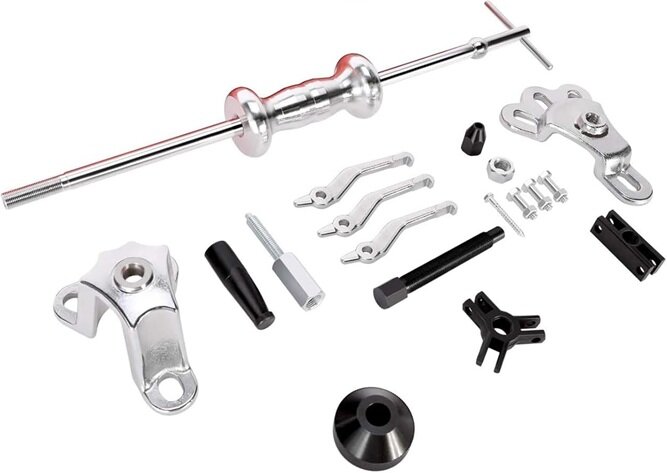 slagtrekker voor assen - 16 dlg naaftrekker - wiellager trekset - lagertrekker - wielnaaftrekker - naaf trekker&nbsp;