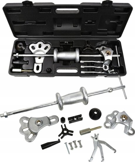 slagtrekker voor assen - 16 dlg naaftrekker - wiellager trekset - lagertrekker - wielnaaftrekker - naaf trekker&nbsp;