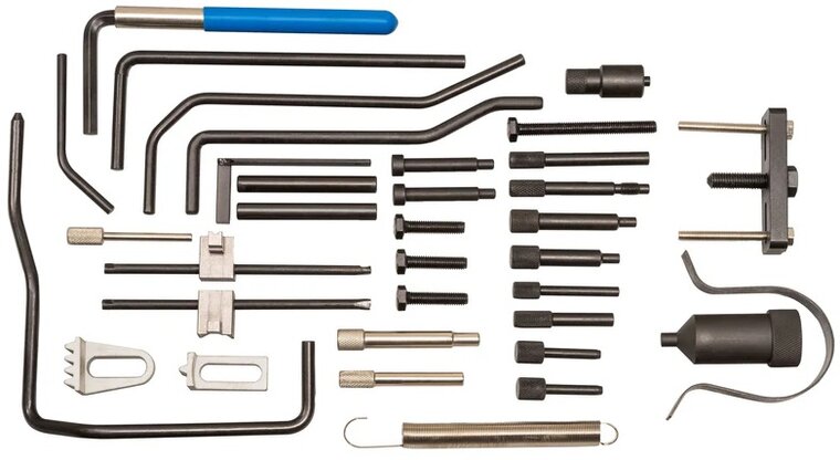 uitgebreide psa benzine en diesel afstelset - nokkenas en krukas blokkeerset - afstelset&nbsp;distributie set citro&euml;n - peugeot 