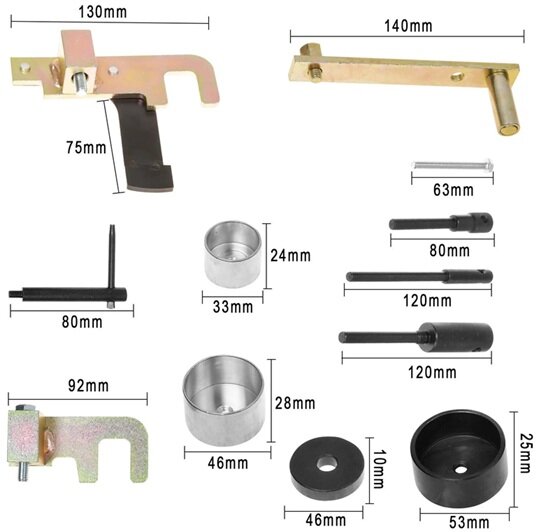 nissan - opel -renault -&nbsp;suzuki -&nbsp;mitsubishi 1.5&nbsp;1.9, 2.2 en 2.5l common-rail dieselmotor afstelset - distributieset - kruka