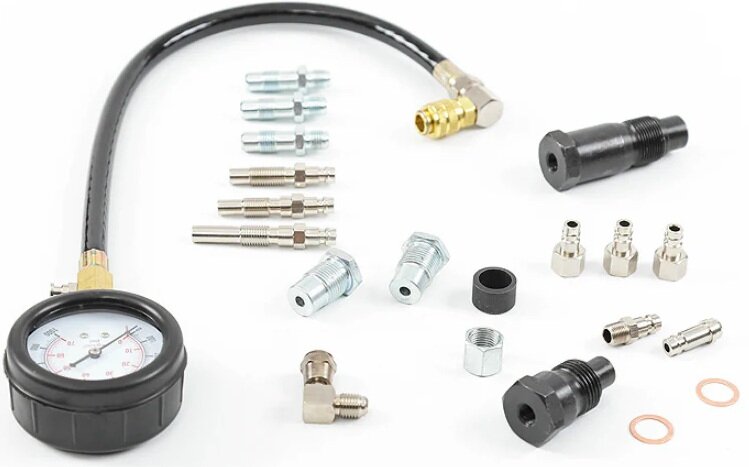 19 delige diesel compressiemeter - druk&nbsp;tester - compressie meter - drukmeter voor diesels