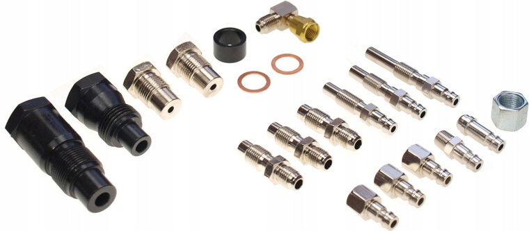 19 delige diesel compressiemeter - druk&nbsp;tester - compressie meter - drukmeter voor diesels