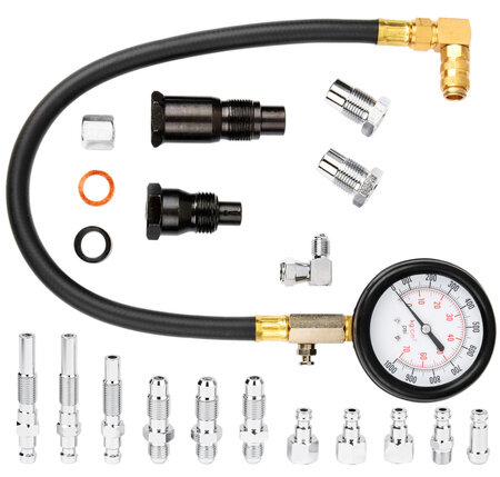19 delige diesel compressiemeter - druk&nbsp;tester - compressie meter - drukmeter voor diesels