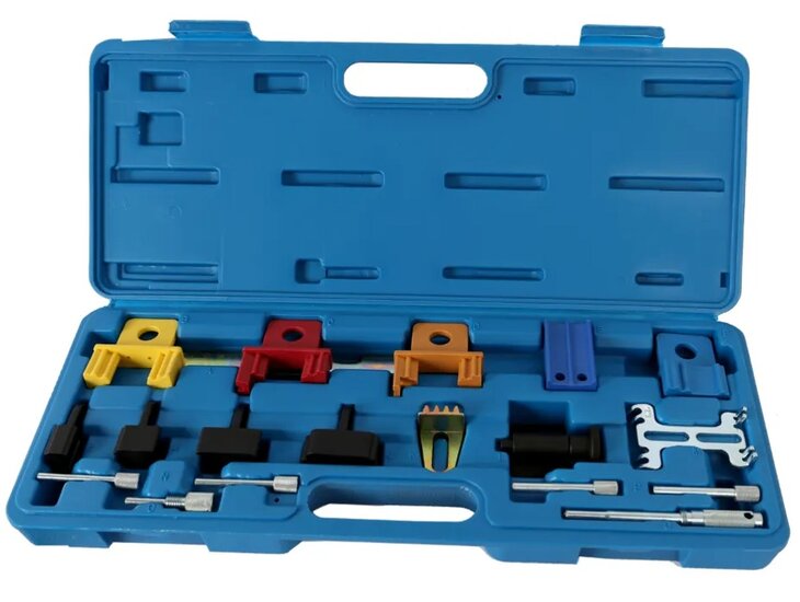 universele diesel en benzine&nbsp;timingset - afstelset - blokkeerset - nokkenas en krukas blokkering - distributie vervanging gere