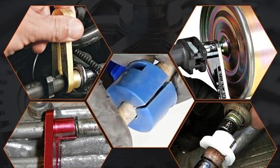 airco en brandstof leidingen demontage set - ontkoppel slangen set - brandstofleiding ontkoppeling - oliekoelerslangen 