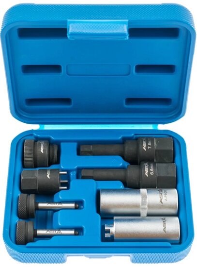 8 delig diesel injector reparatie set - common rail dieselinjectoren&nbsp;verwijderingsset - injectordoppen - injectorreparatieset 