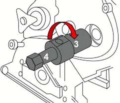 dieselpomp trekker voor de Hyundai en Kia crdi&nbsp;- hogedrukpomp poelie demontage set - poelietrekker hoge druk pomp