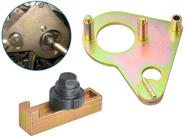 diesel 1.6 - 2.0 - 2.3 CDTi en DCi&nbsp; renault - nissan - opel - vauxhall - nokkenas uitlijn gereedschap - krukasblokkeerpe