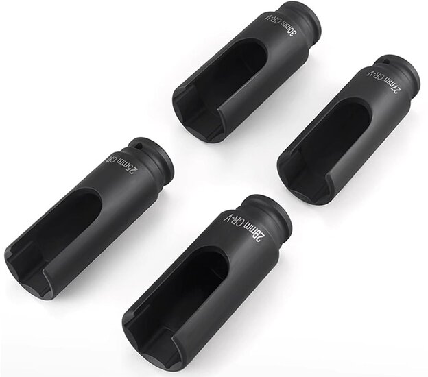 4 delig 25 -27 - 29 - 30 mm diesel injector doppen set - common rail injectordop - dieselverstuiver dop&nbsp;- brandstofsproe