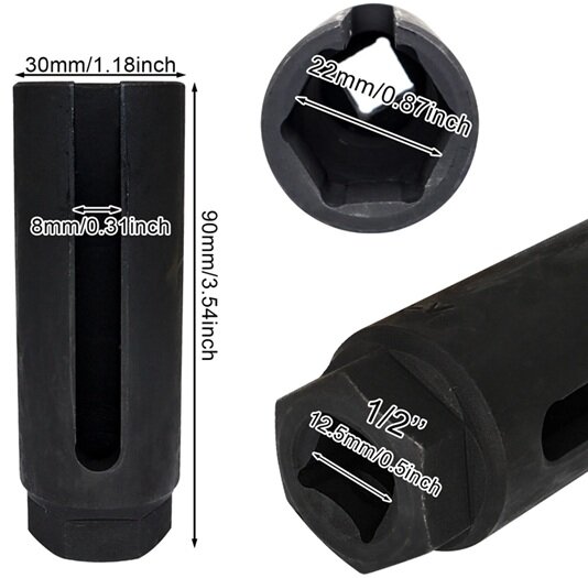 4 delig 25 -27 - 29 - 30 mm diesel injector doppen set - common rail injectordop - dieselverstuiver dop&nbsp;- brandstofsproe