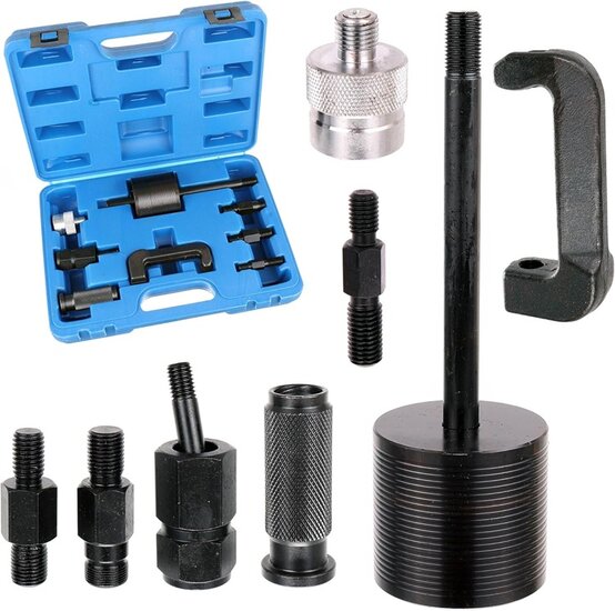 9 delige mercedes - bmw cdi&nbsp;verstuiver slagtrekker - verstuivertrekker - injectortrekker- injector trekker - injectorent