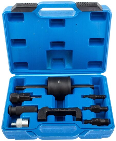 9 delige mercedes - bmw cdi&nbsp;verstuiver slagtrekker - verstuivertrekker - injectortrekker- injector trekker - injectorent