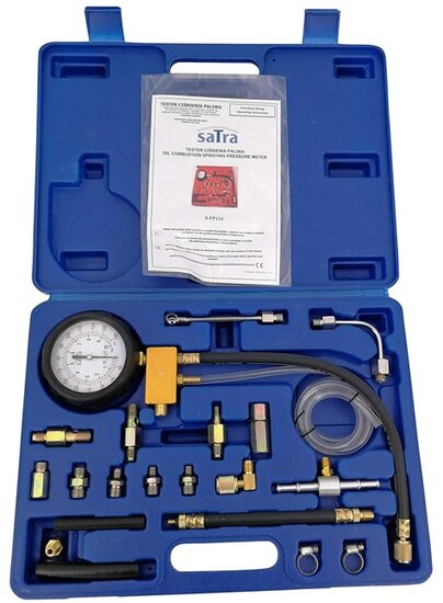 brandstofpomp druk tester set - benzine en diesel - compressie tester - drukmeter - compressiemeter