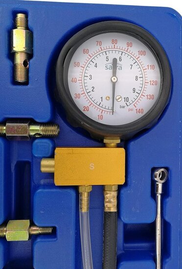 brandstofpomp druk tester set - benzine en diesel - compressie tester - drukmeter - compressiemeter