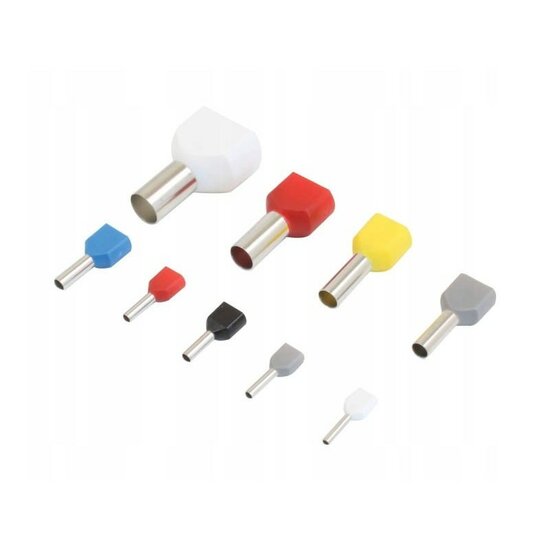 660 delig kabelschoen pen assortiment - draad connectors - adereindhuls - arde eind huls