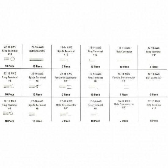 Kabelschoen set&nbsp;150 delig -&nbsp;kabelschoenen -&nbsp;krimpschoen -&nbsp;amp stekker