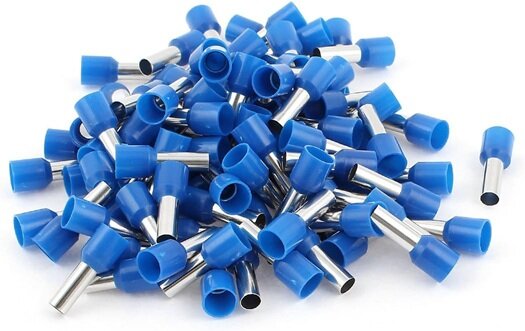 100 delig adereindhuls set - kabelschoen pen - blauw - 2.5mm&sup2; - kabelconnector - connector&nbsp;