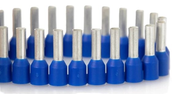 100 delig adereindhuls set - kabelschoen pen - blauw - 2.5mm&sup2; - kabelconnector - connector&nbsp;