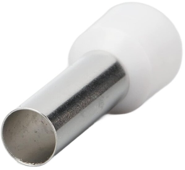 100 delig 0.5mm2 adereindhuls wit&nbsp;- kabelschoen pen - adereind hulzen - connectorpin - pennen