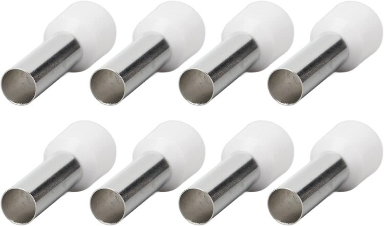 100 delig 0.5mm2 adereindhuls wit&nbsp;- kabelschoen pen - adereind hulzen - connectorpin - pennen