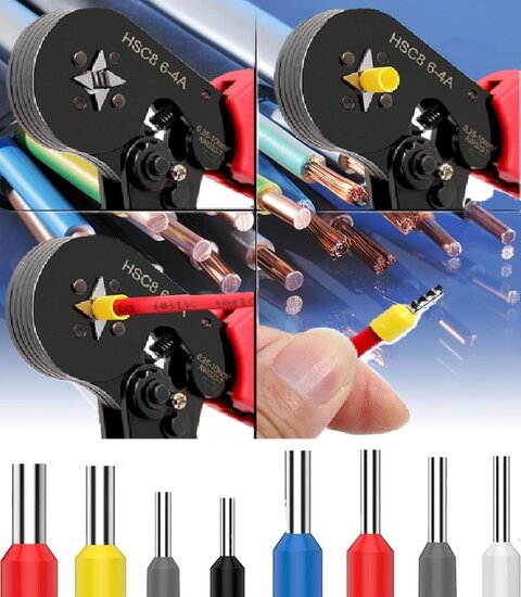 100 delig 0.5mm2 adereindhuls wit&nbsp;- kabelschoen pen - adereind hulzen - connectorpin - pennen