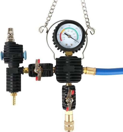 24 delige radiatortester - koelsyteem druktester - coolsysteem tester - vacuumtester - kacheltester - radiator tester
