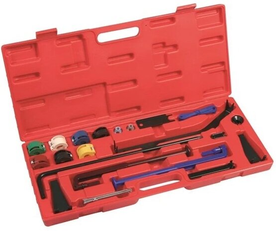 20 dlg leiding connector demontage set&nbsp; -&nbsp;airco en brandstof leiding demontage set -&nbsp;verwarmingleiding loskoppel set