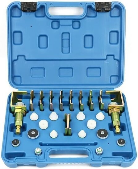 airco spoel adapter set - spoeladapters - airco reinigingsadapters - airco lek reparatie adapaters - airconditioning verbinding