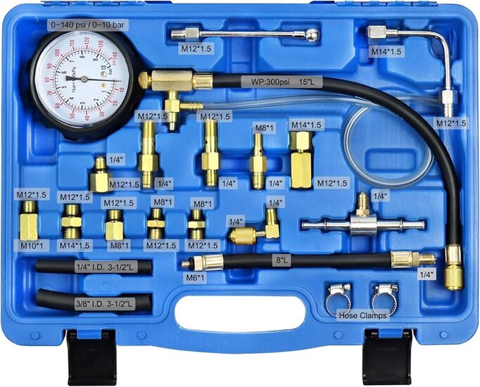20dlg benzine compressie - brandstof injectie tester - drukmeter -&nbsp;brandstofdrukmeter - oliedrukmeter