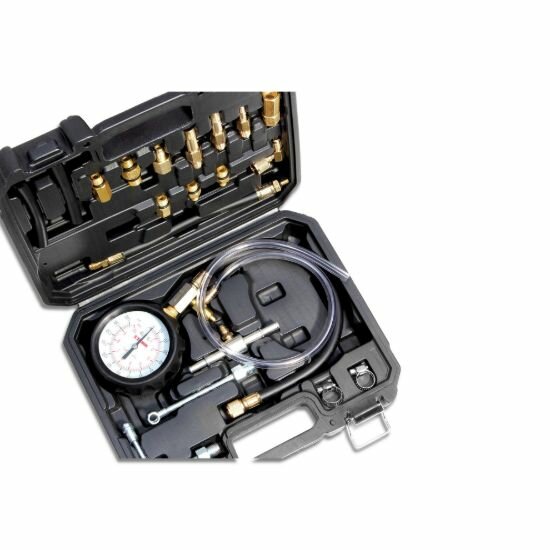 0 tot 10 bar benzine compressietester - 0 tot 140 psi compressiemeter - brandstofdruk meter - druktester&nbsp;- injectie drukmeter