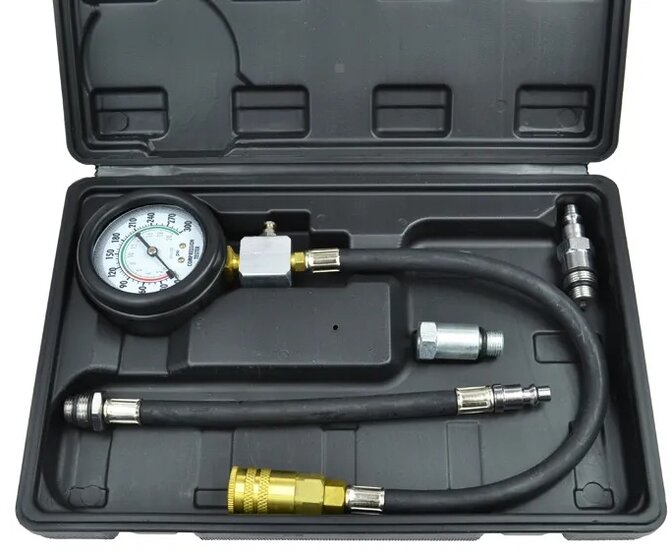 5 delig brandstofpomp druktester set - benzinedruktester&nbsp;- compressie tester - compressiemeter - brandstofdruktester