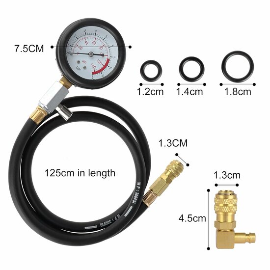 oliedruktester - oliedruk meter van 0 tot 10 bar - oliedrukmeter&nbsp;&nbsp;- druktester -&nbsp; olie druk meter