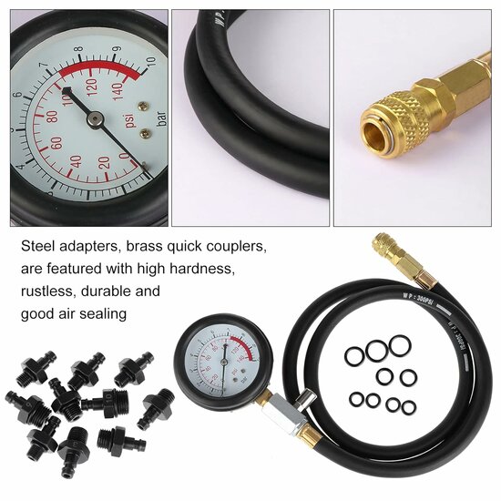 oliedruktester - oliedruk meter van 0 tot 10 bar - oliedrukmeter&nbsp;&nbsp;- druktester -&nbsp; olie druk meter